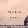 不如就這樣吧