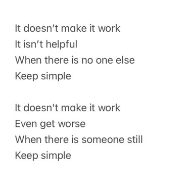 Keep simple