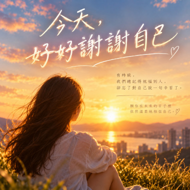 謝謝，今天的自己