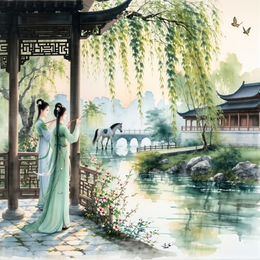 【杏花簪與雲】