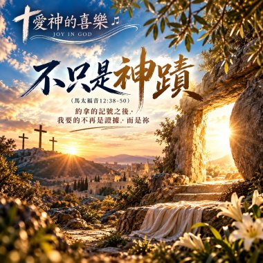 🎶【不只是神蹟（馬太福音12:38-50）】- 約拿的記號之後，我要的不再是證據，而是祢