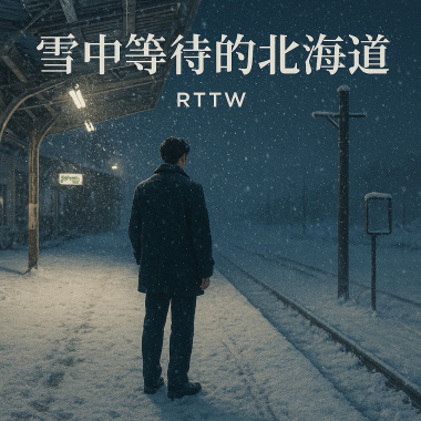 雪中等候的北海道