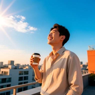 打卡，好心情（Checking in—feeling good.）