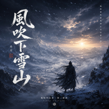風吹下雪山