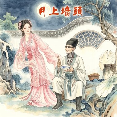月上墙头