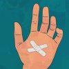 我真的受傷了 ( 講的是手指 )
