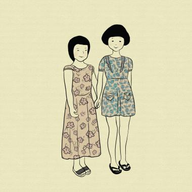 海邊嬉戲的童年