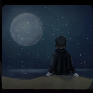 湛嵐色星空