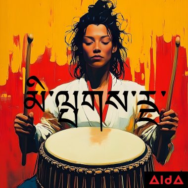 མི་ལྤགས་རྔ་ (人皮法鼓)