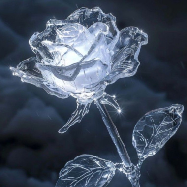 透明的花
