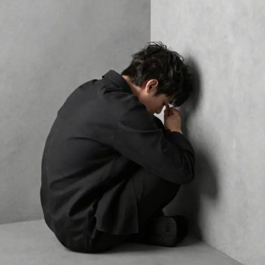 躲在角落裡的人