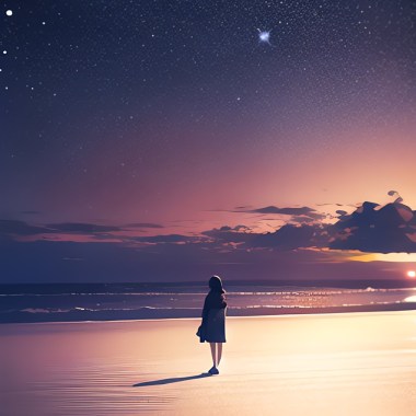 沙灘夜景