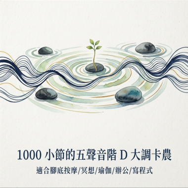 1000 小節的五聲音階 D 大調卡農