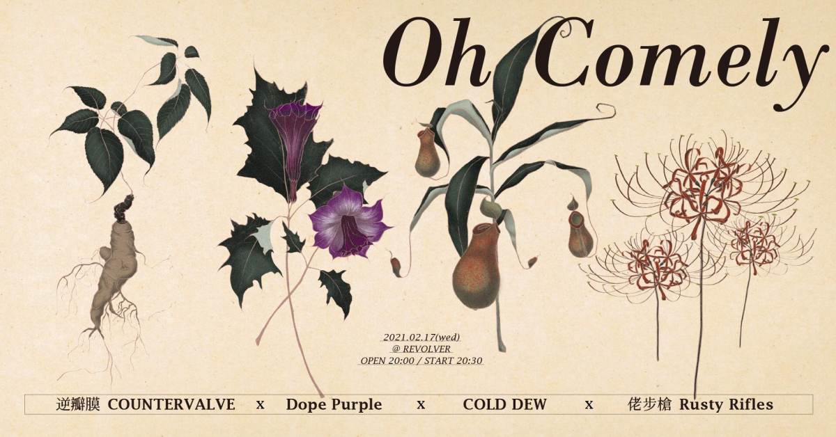Oh Comely (逆瓣膜★Dope Purple ★佬步槍★COLD DEW)