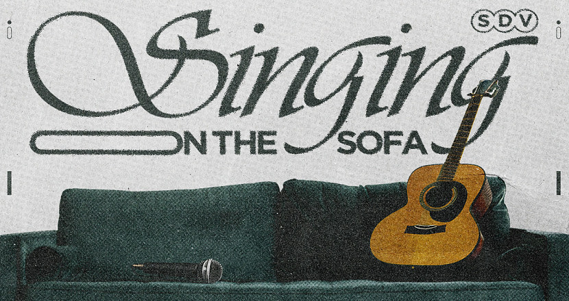 Singing on the sofa