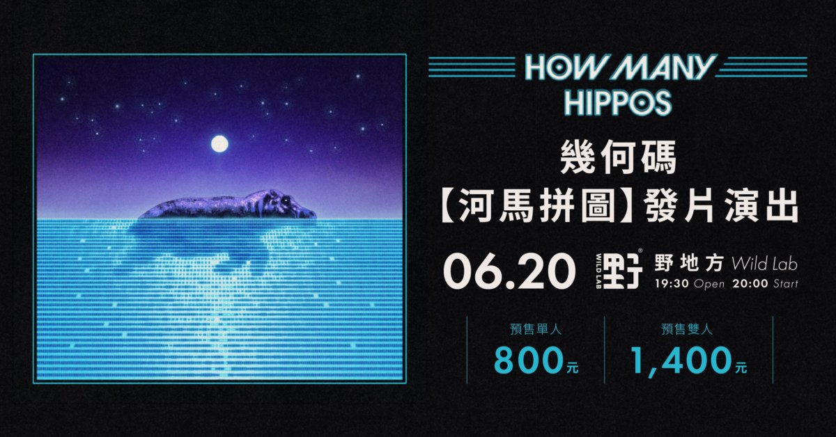 幾何碼 How Many Hippos「河馬拼圖」發片演出